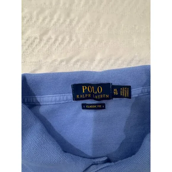 Polo Ralph Lauren Men’s XL Classic Fit Polo Light Blue Preppy Quiet Luxury - Picture 4 of 16